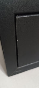 Mensola da Parete con 2 Cassetti 88,2x13,4x23,7 cm in Fibra di Legno Domino Maxi Nero Seconda Scelta