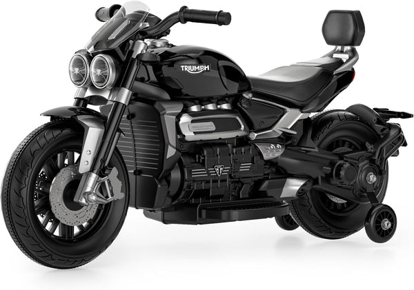 Moto Elettrica per Bambini Licenza Ufficiale Triumph 12V 4,5Ah Nero sconto
