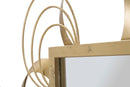 Specchio Globe 76,5x3x108 cm in Ferro Oro