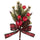 Set 24 Plektren mit Tannenzapfen und Melina 14 cm Rot
