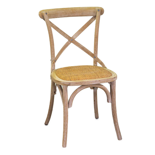 Ulmenholz Stuhl 51x55H46,5/89cm Adami Cross Natur online