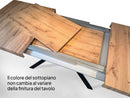 Tavolo Allungabile 200-304x90x77 cm Paxon Premium Quercia Natura Telaio Antracite 