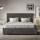 Letto Matrimoniale Francese Mika Grigio Varie Misure