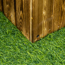 Fioriera Box Rettangolare per Piante in Legno di Abete 80x33x30 cm 