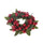 Set 12 Runde Kerze mit Beeren Ø7 cm Rot