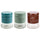 Set mit 3 Salz-, Zucker- und Kaffeedosen 700 ml aus Glas und Metall Villa D'este Home Tivoli