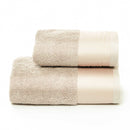 Set Spugna Asciugamani Viso + Ospite con Balza in Raso Garrini Hope Corda