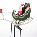 Statuina Babbo Natale con Slitta 48 cm in Metallo