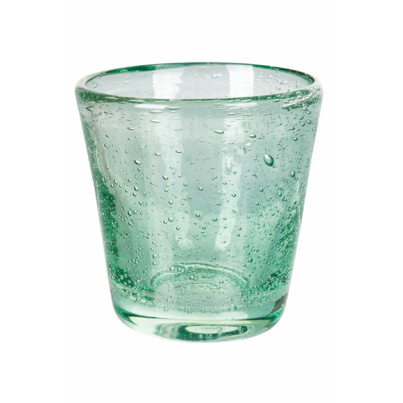 Set 6 Tazzine per Liquori Liquorini Cancun Greenery in Vetro VdE Tivoli 1996 Verde