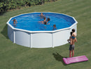 Piscina Rotonda Fuori Terra Ø550xh120 cm in Acciaio e PVC Gre Fidji