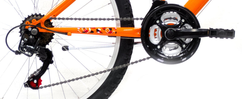 Bicicletta MTB Ragazzo 24” 18V in Acciaio Nairobi Arancione