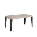  Tavolo Allungabile 160-420x90x77 cm Flame Cashmere Telaio Antracite