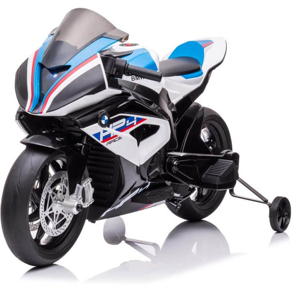 Elektromotorrad für Kinder 12V BMW HP4 Race Weiß sconto