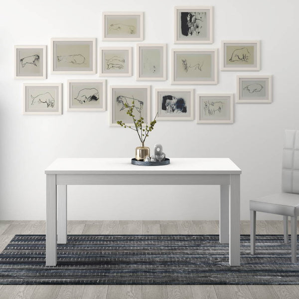 sconto Tavolo allungabile Firenze 140/180x85x77 cm bianco frassinato