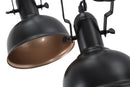 Lampadario Cups Nero 96,5x16,5x84,5 cm Metallo Nero