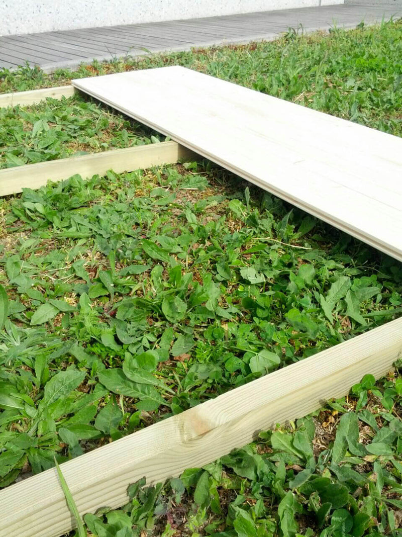 Casette Box da Giardino in Legno Porta Utensili 198x198x228 cm con Porta e Finestra Ecla Regis Larice