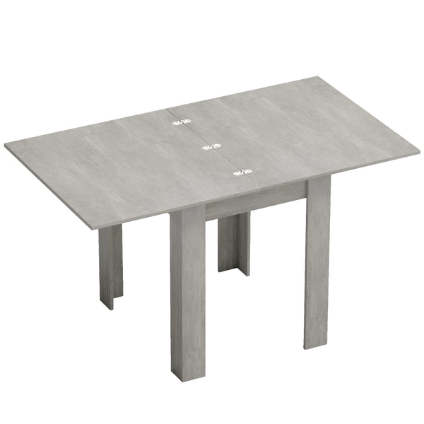 acquista Tavolo da Pranzo Allungabile per 4-6 Persone 140x80x77,5 cm in Legno e Acciaio Grigio e color Legno