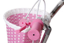 Bicicletta per Bambine Unicorn 14 Pollici con Stabilizzatori Bauletto e Cestino Rosa Rosa  