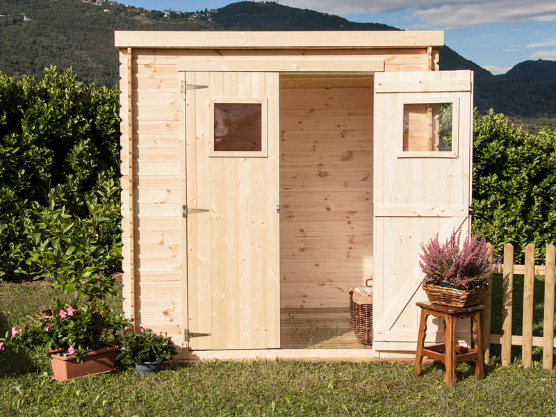 Casetta Box da Giardino Porta Utensili 200x200 cm in Legno Birba