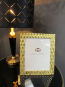 Cornice Glam Carving 26x1,7x31,3 cm in Resina Oro