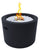 Bioethanol-Bodenkamin Ø47,5 cm aus schwarzem Stahl