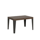  Tavolo Allungabile 120-224x90x77 cm Flame Noce Telaio Antracite