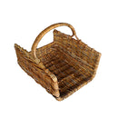 Cesto Portalegna in Rattan 61x46H49cm Marrone