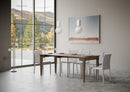 Consolle Allungabile 90-308x48x77 cm in Nobilitato Marrone