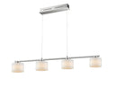 Lampada a Sospensione da Interno a LED in Metallo Nickel Opaco