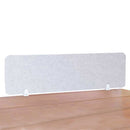 Pannello Fonoassorbente da Banco 140x45 cm Coppia di Morsetti Regolabili da Banco Finitura Grigio    