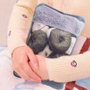 Borsa Acqua Calda Elettrica Scaldamani Ricaricabile Grigio