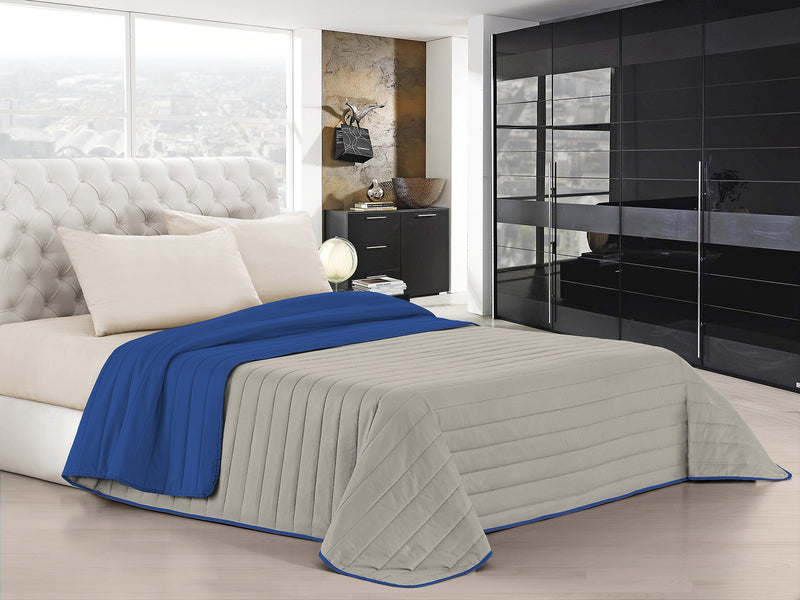 Trapuntino Doubleface 100gr Royal\/Grigio Chiaro Varie Misure