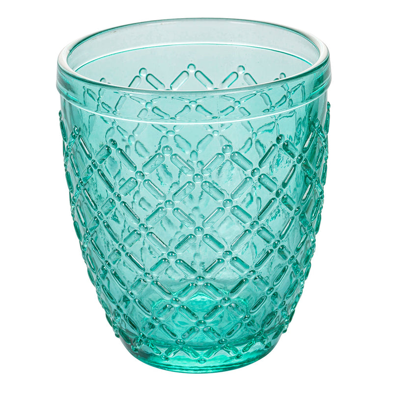 Set 6 Bicchieri Acqua Castle Greenery in Vetro VdE Tivoli 1996 Verde