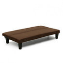 Divano Letto 165x70x67 cm in Similpelle Marrone