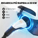 Cavo Ricarica EV Tipo 2 22 kW 32 A Modalità 3 Trifase 5 m in TPU      