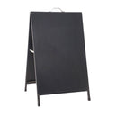 Espositore Pubblicitario Bifacciale Bifacciale con Lavagna 60x90 cm in Metallo Nero