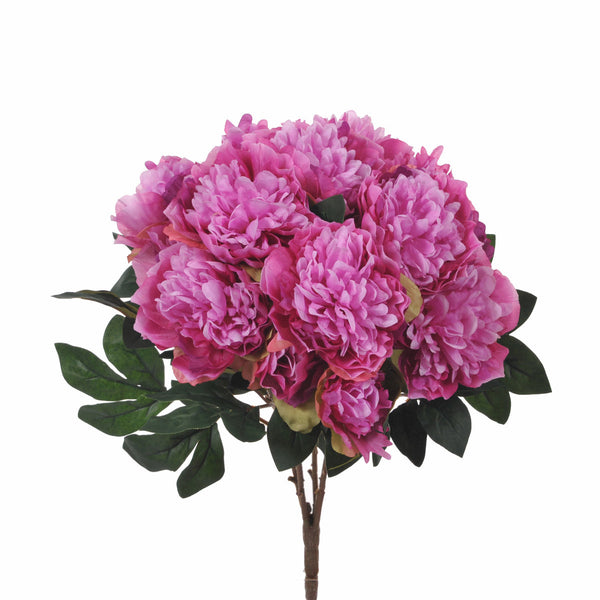 Set 2 künstliche Pfingstrosen mit 16 künstlichen Blumen Höhe 46 cm acquista