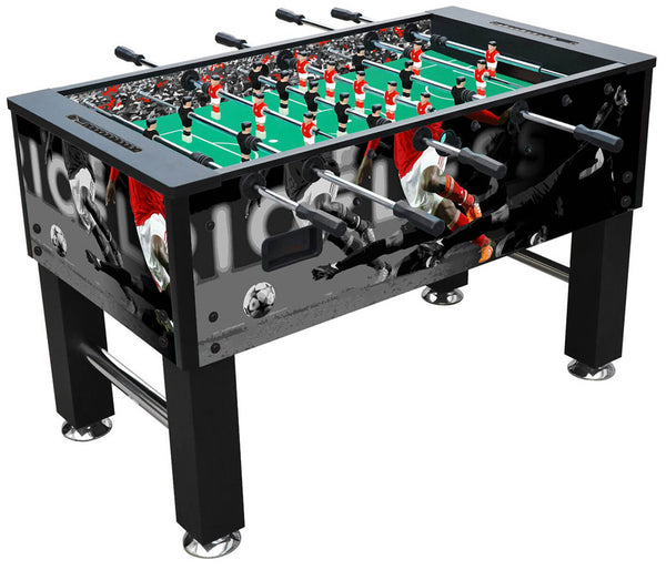 Tischfußball mit Teleskopstangen 140,2 x 75,5 x 89,7 cm Schwarz online