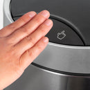 Pattumiera Rotonda Ø25x42 cm Apertura Automatica in Acciaio Emuca