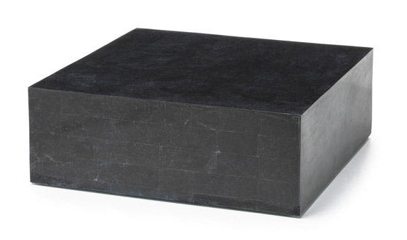 acquista Couchtisch mit quadratischem Block und Sockel aus fossilem Stein