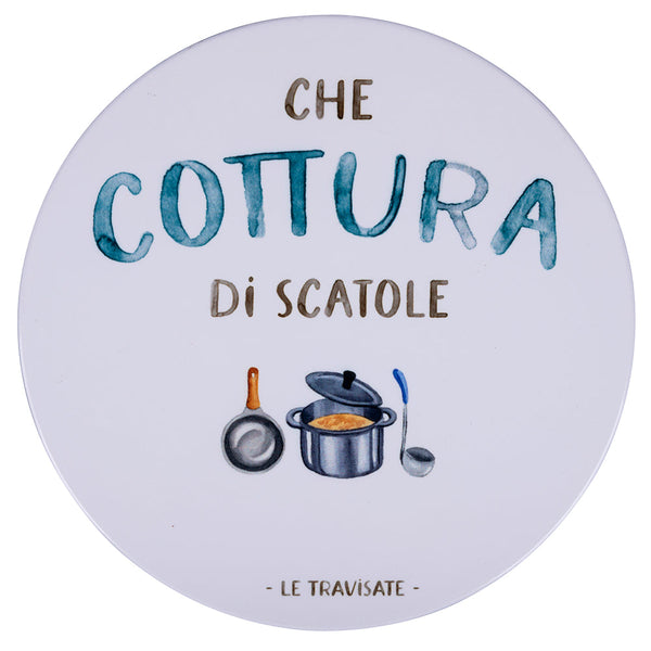 Sottopentola Tondo Ø20 cm in Ceramica VdE Tivoli 1996 Le Travisate Bianco prezzo