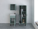 Mobile Lavatoio Smeraldo 45x50x85 cm con Vasca in PP Struttura in PVC Verde Scuro   