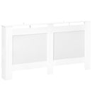 Copritermosifone in Legno a Griglia Bianco 151.5x82x19 cm 