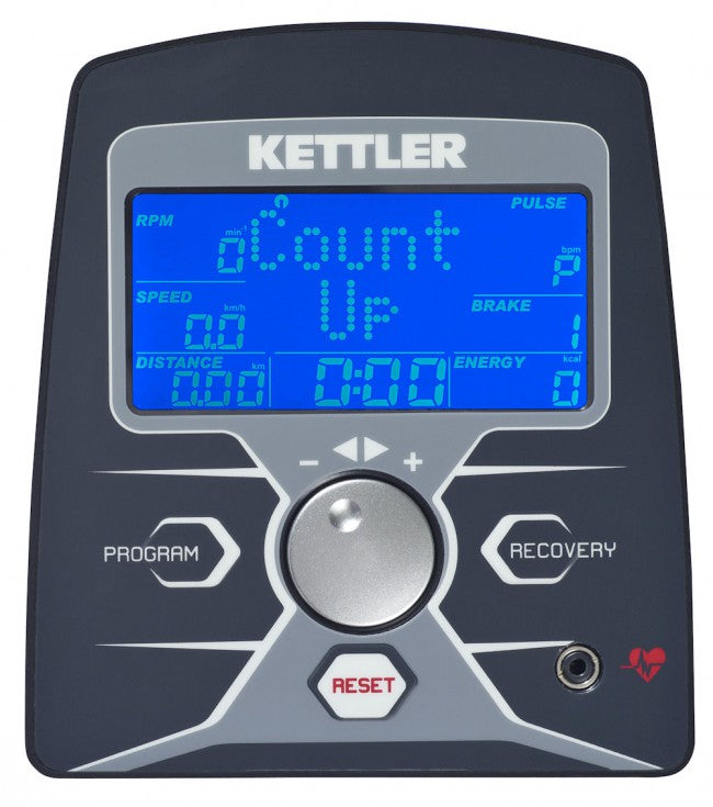 Cyclette Orizzontale Recumbike Magnetica 130Kg Max 16 Livelli Kettler Advantage Giro R Nera