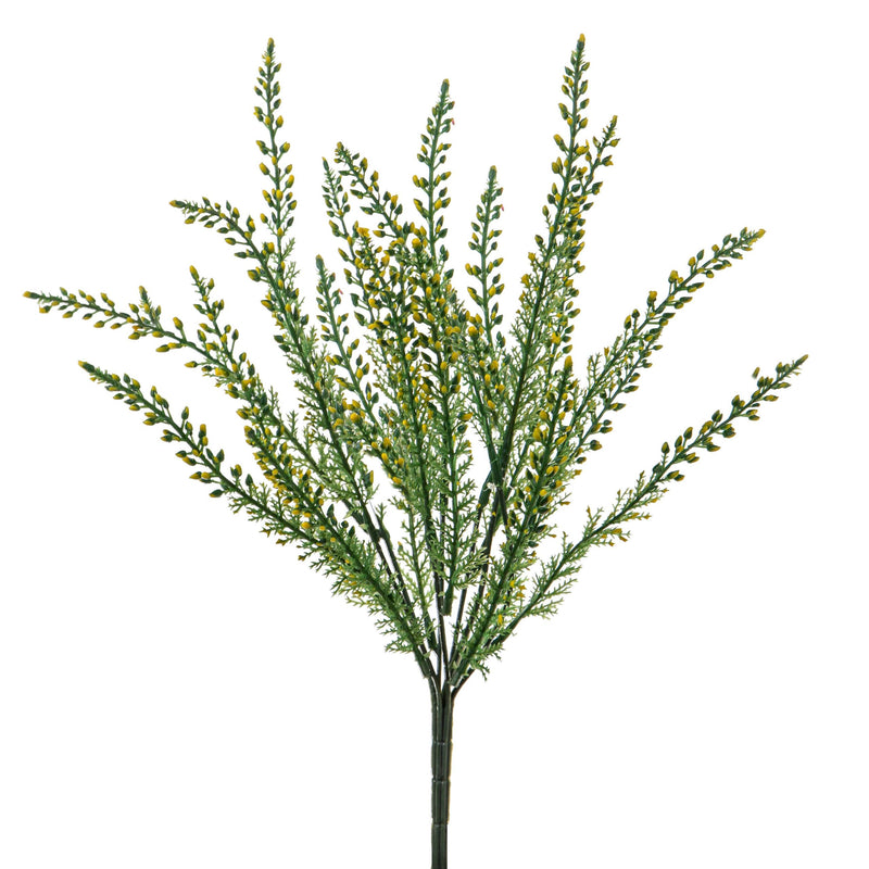 Set 6 Cespugli Artificiali di Ginestra Altezza 44 cm Giallo