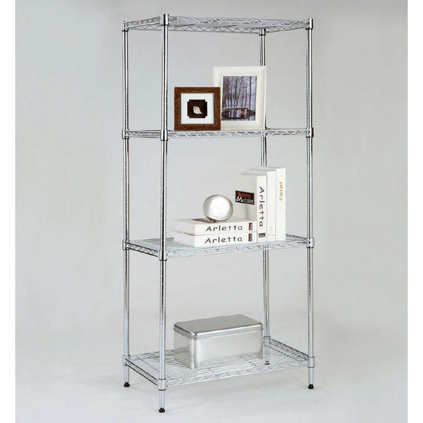 acquista Regal aus verchromtem Stahl, 4 Etagen, 60 x 35 x 120 cm, Fumer Iron Rack