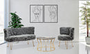 Divanetto 2 Posti 134x54x77 cm in Tessuto Imbottito