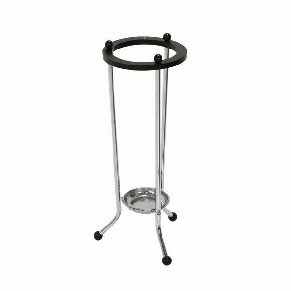 sconto Schirmständer aus Stahl ø26H66cm Adami Verchromt und Schwarz
