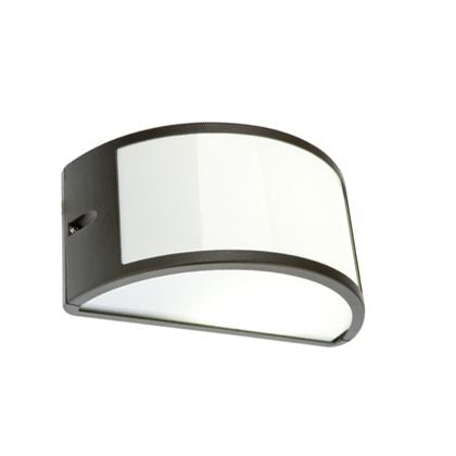 Offene Halbmond-Wandleuchte in grauer Farbe für die Außenlinie Umbe Sovil acquista