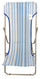 Klappbarer Liegestuhl aus Stahl und Blue Line Textilene